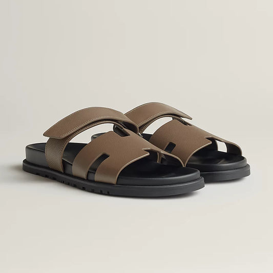 Hermès Chypre Sandals – Epsom Calfskin Essential - Zeuskicks