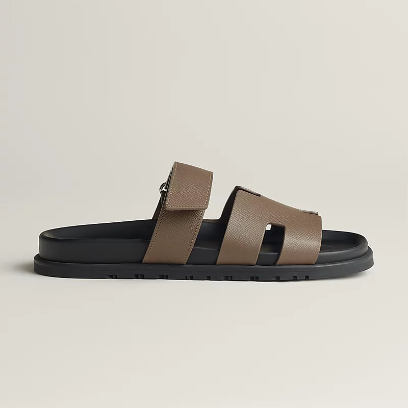 Hermès Chypre Sandals – Epsom Calfskin Essential - Zeuskicks
