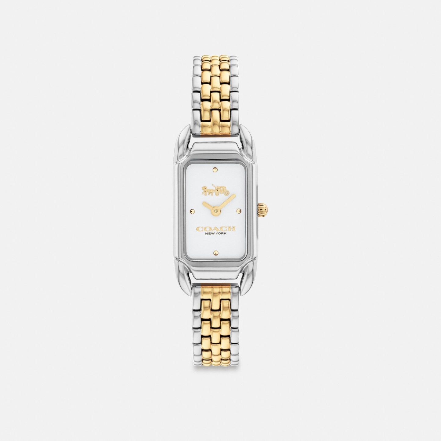 Women's Coach Cadie Watch, 17.5 Mm X 28.5 Mm in Two Tone, style CN378 #color_Two Tone — front view