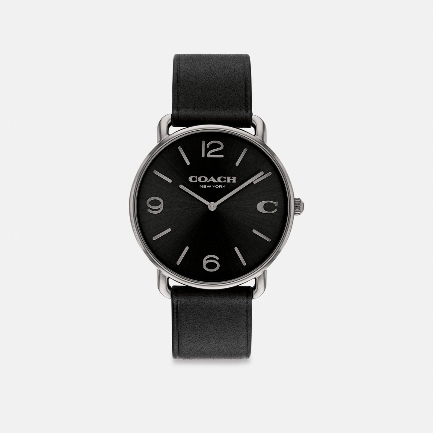 Men's Coach Elliot Watch, 41 Mm in Black, style CO224 #color_Black — front view