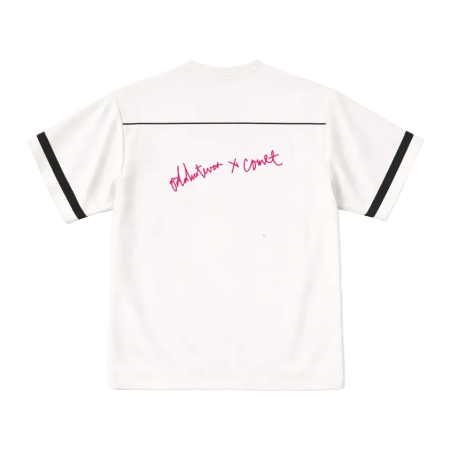 Comet x Odd Scribbled Heart White Jersey by oddnoteven