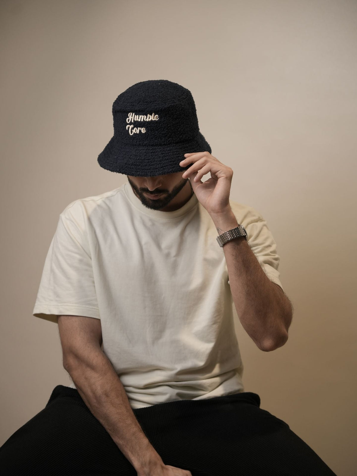 "Built strong core by bowing down" hat by HUMBLEHEADS