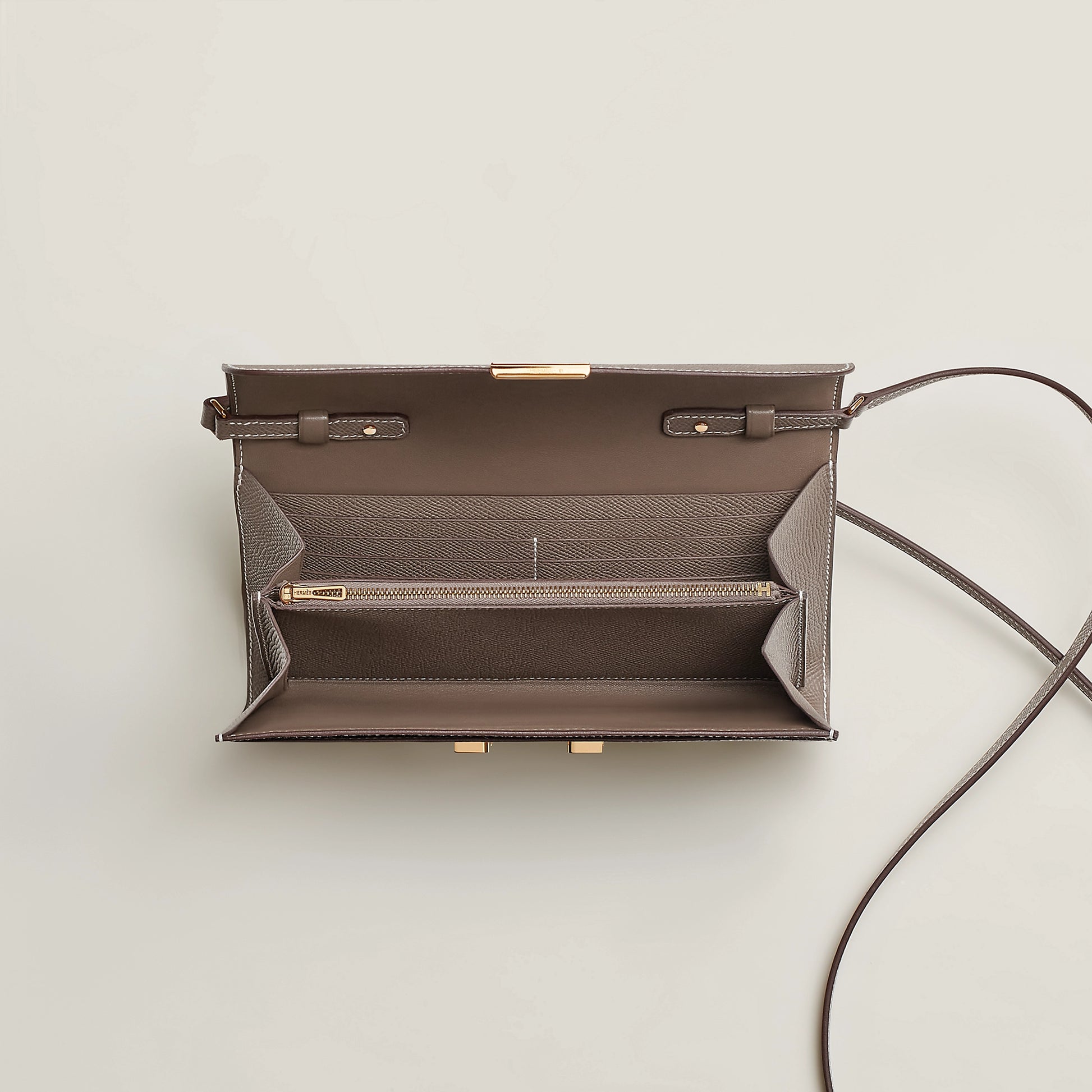 Hermès Constance To Go Wallet – Epsom Calfskin with Gold Hardware - Zeuskicks