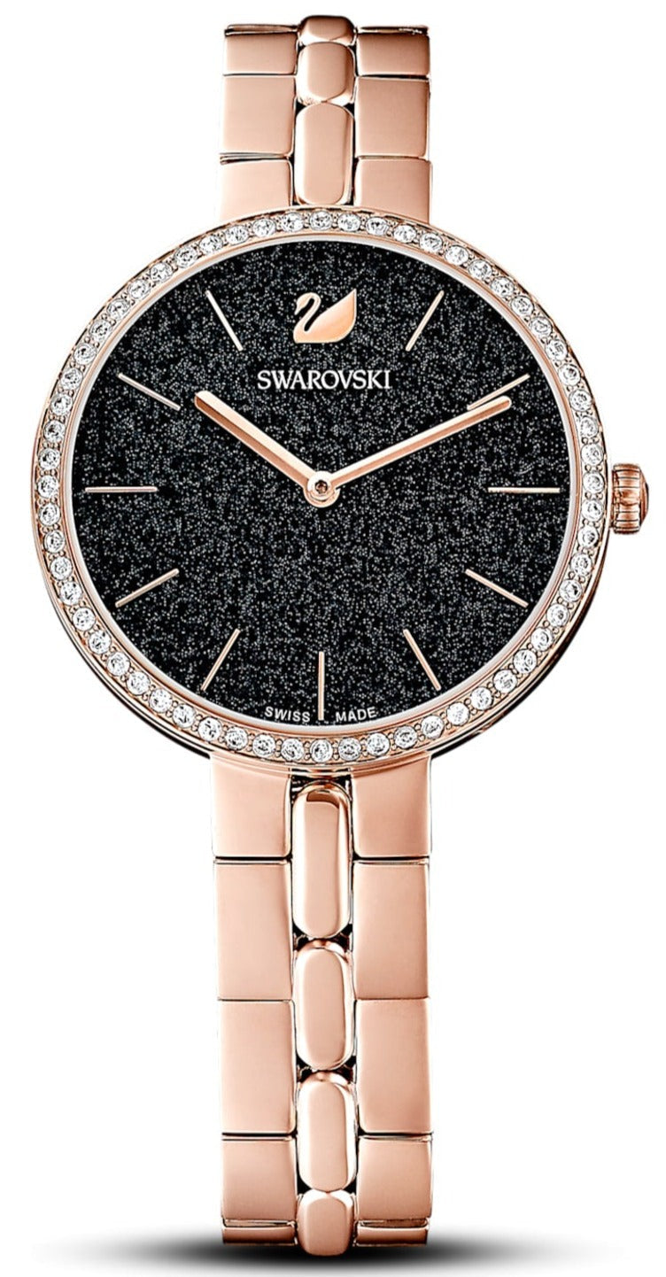 Swarovski Cosmopolitan watch, Swiss Made, Metal bracelet, Black — product photo (5517797)