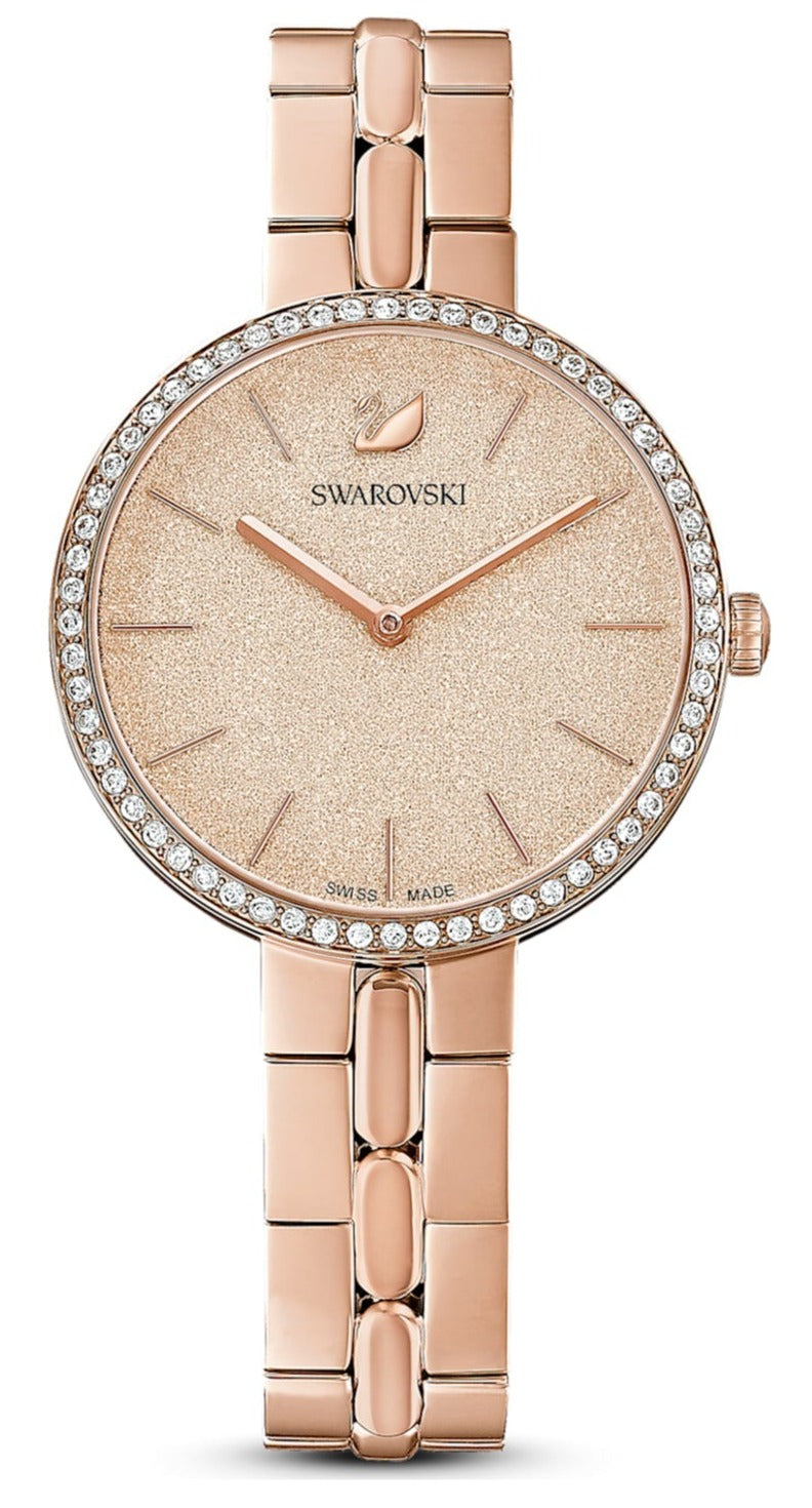 Swarovski Cosmopolitan watch, Swiss Made, Metal bracelet, Pink, Crystals — product photo (5517800)
