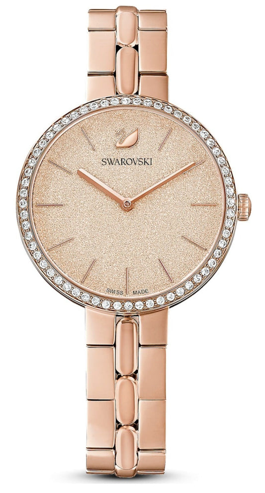 Swarovski Cosmopolitan watch, Swiss Made, Metal bracelet, Pink, Crystals — product photo (5517800)
