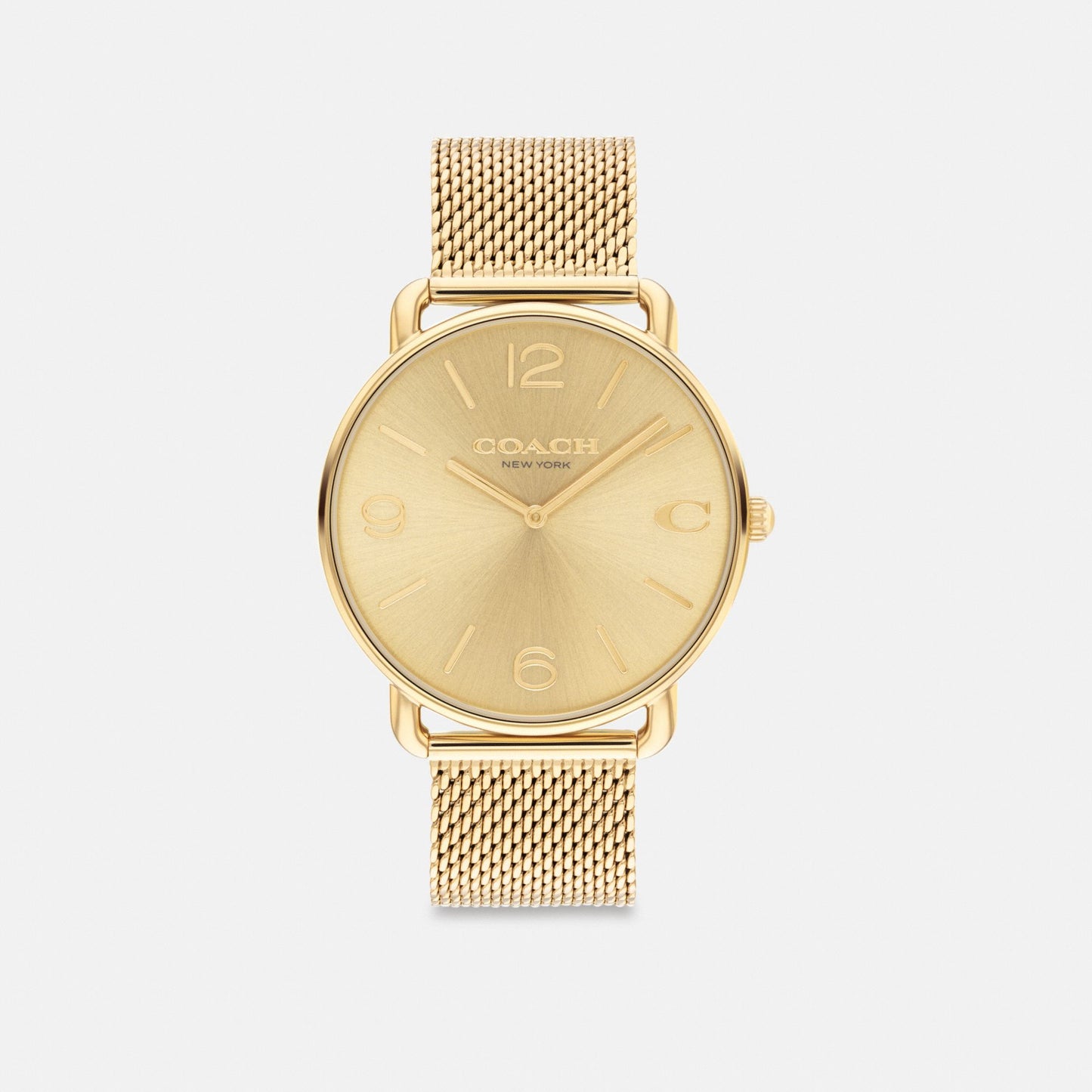 Men's Coach Elliot Watch, 41 Mm in Gold, style CQ623 #color_Gold — front view