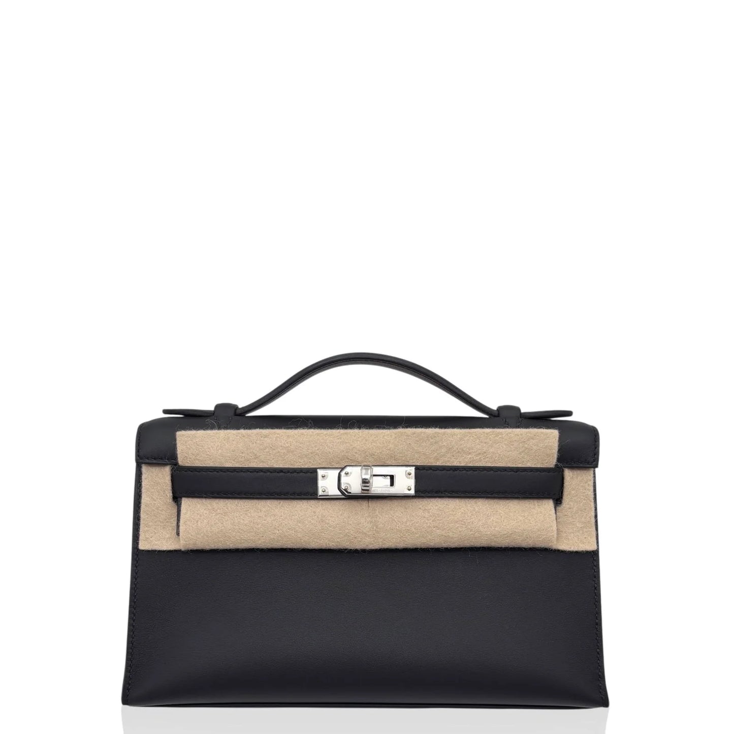 Hermès Kelly Pochette – Swift Leather 89 Noir with Palladium Hardware - Zeuskicks