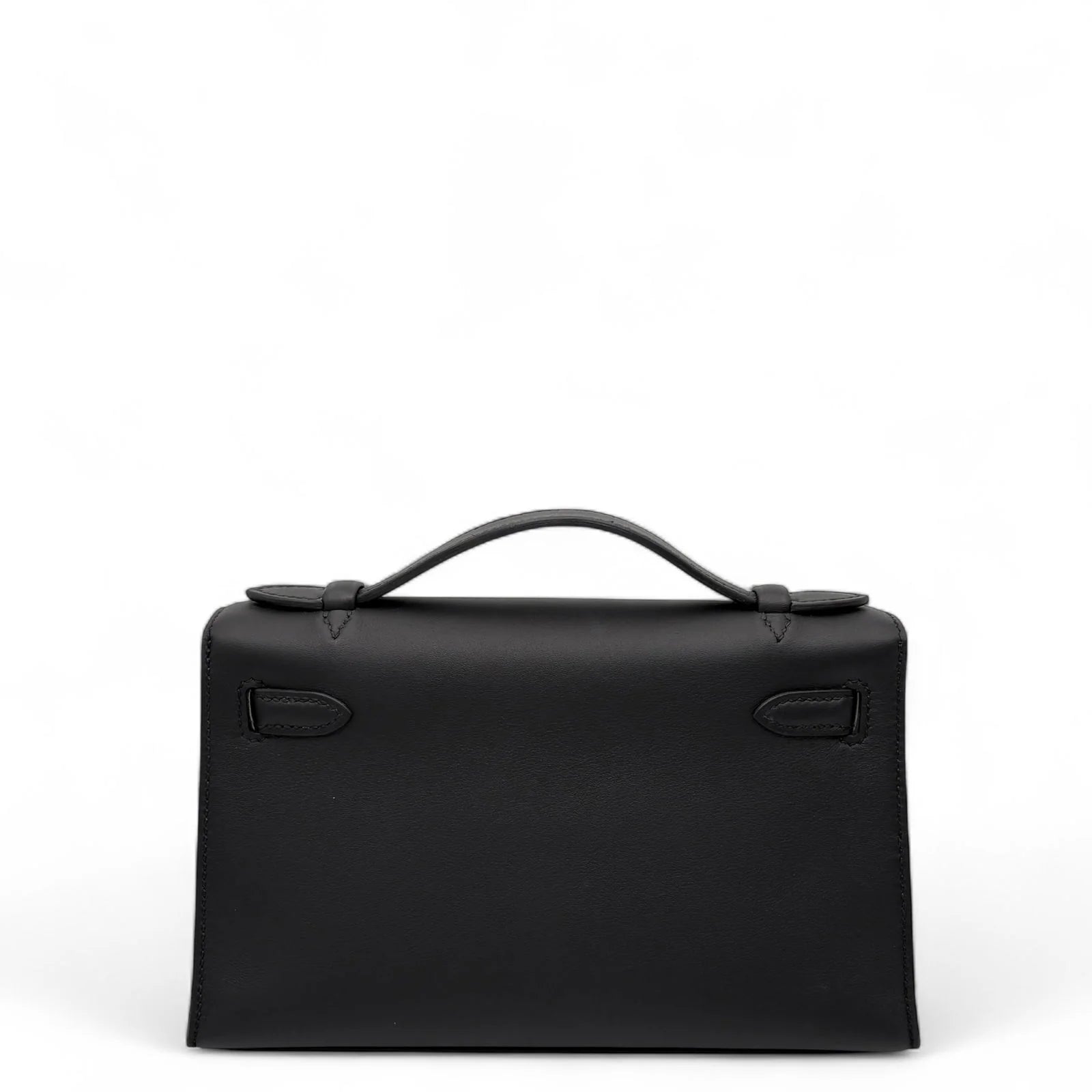 Hermès Kelly Pochette – Swift Leather 89 Noir with Palladium Hardware - Zeuskicks