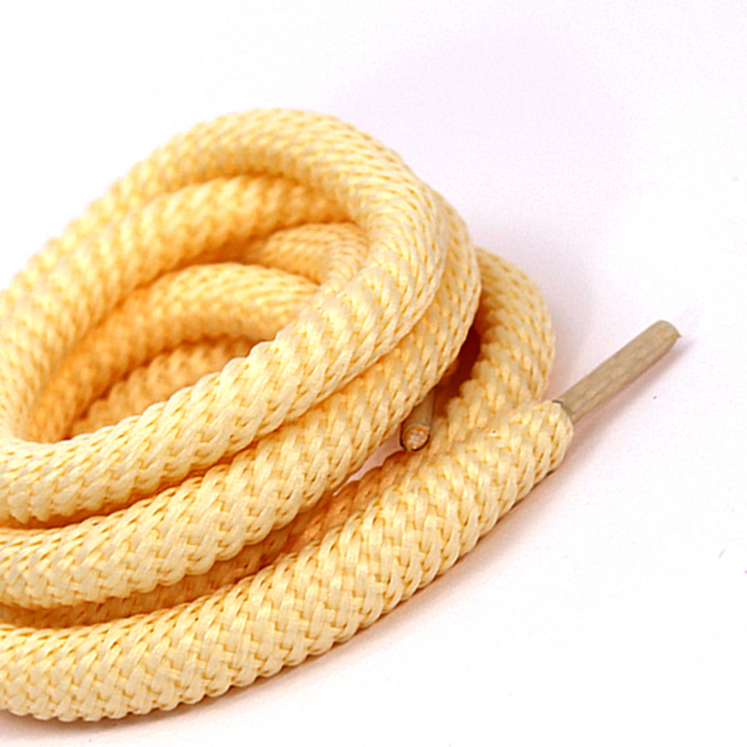 Cream Wired Rope Shoelaces | Premium Sneaker Laces – KNOTTY by KNOTTY