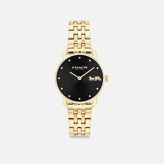 Women's Coach Elliot Watch, 28 Mm in Gold, style CS965 #color_Gold — front view