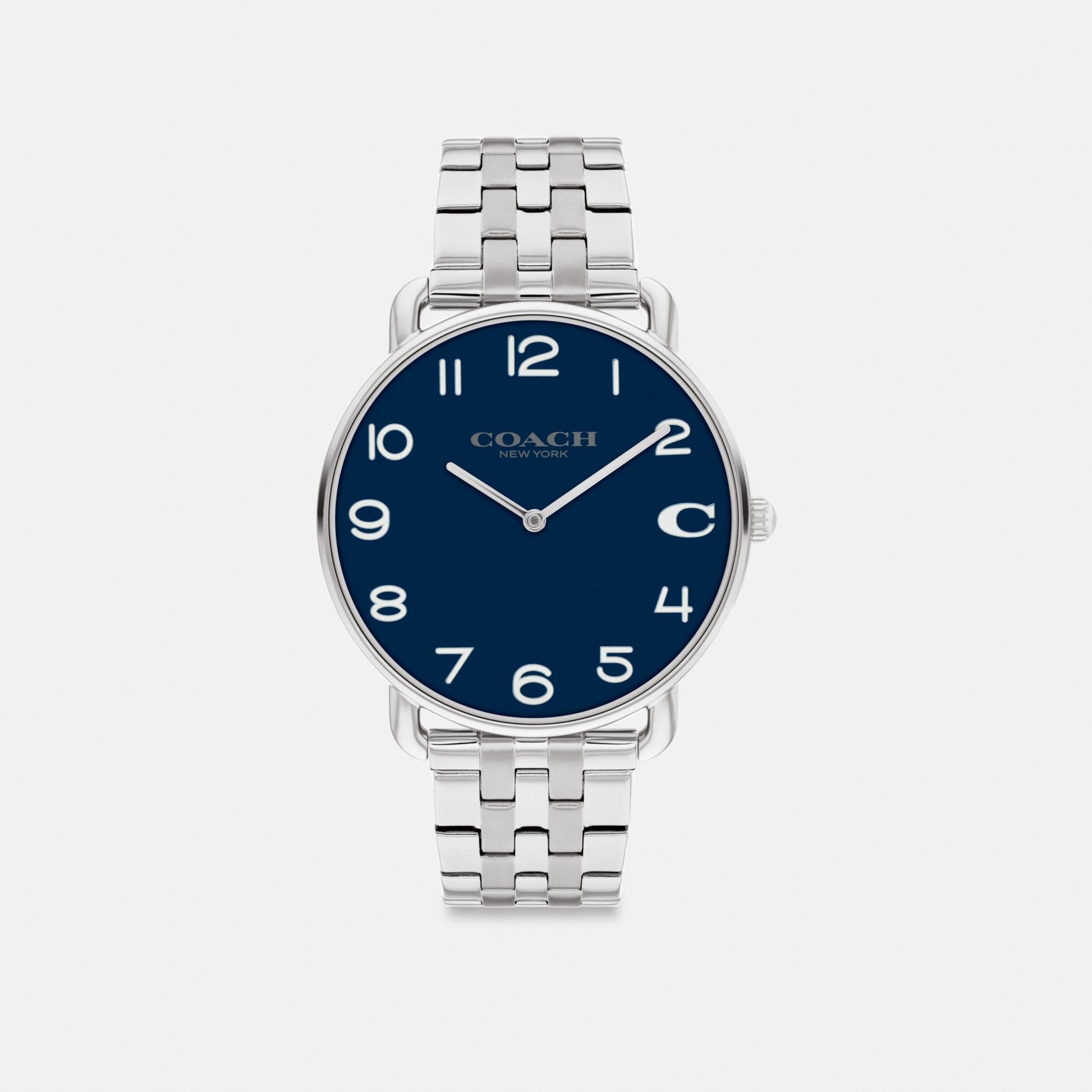 Men's Coach Elliot Watch, 41 Mm in Stainless Steel, style CS977 #color_Stainless Steel — front view
