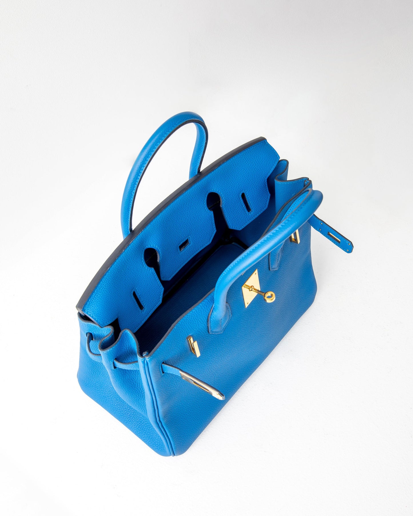 Hermès Birkin 30 Bleu Zellige Togo Gold Hardware