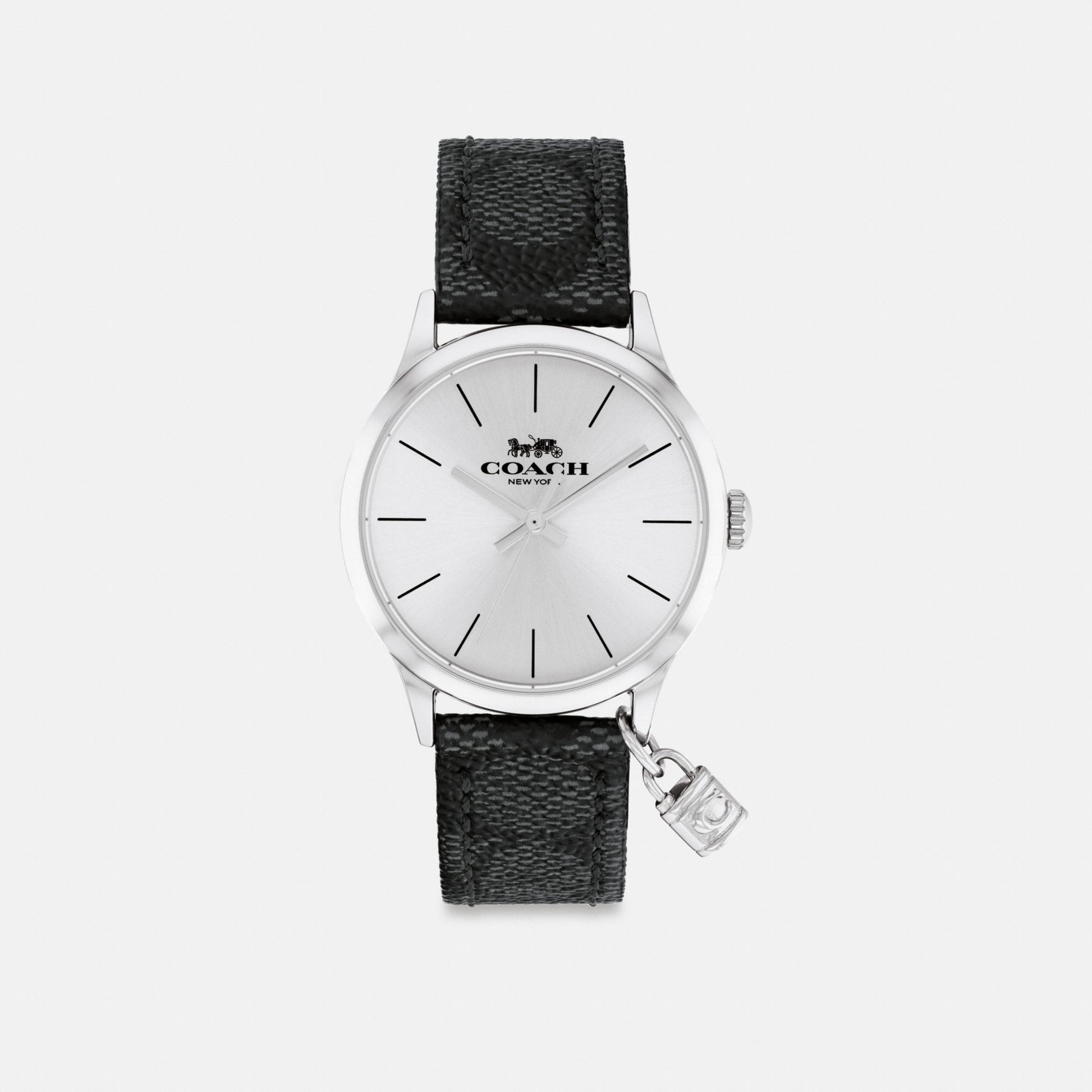 Women's Coach Ruby Watch, 32 Mm in Graphite Gray, style CX693 #color_Graphite Gray — front view