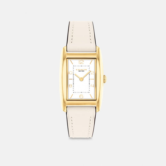 Women's Coach Reese Watch, 24 Mm X 35 Mm in Chalk, style CY252 #color_Chalk — front view