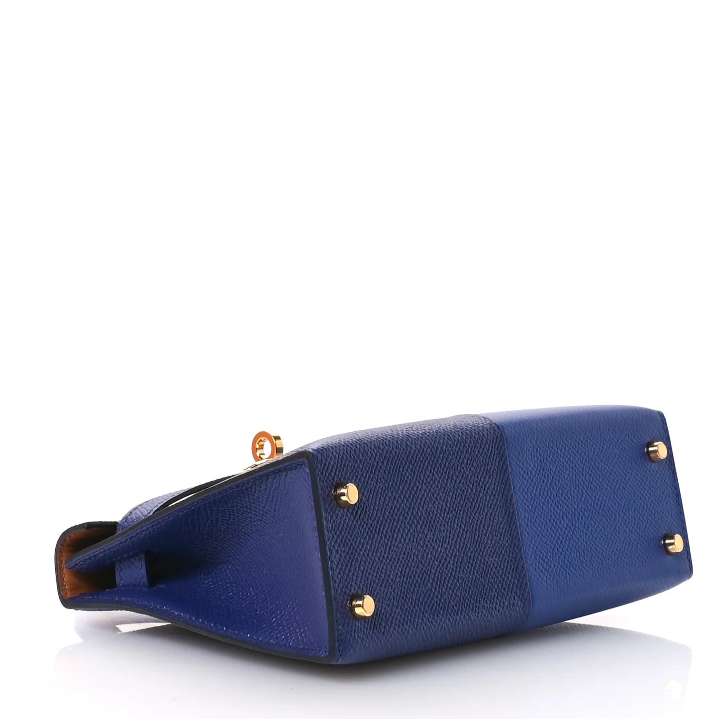 Hermès Epsom Casaque Mini Kelly Sellier 2 – Bleu Electrique / Bleu Encre with Gold Hardware