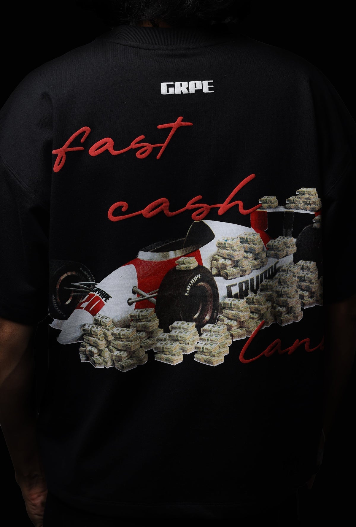 BLACK FAST CASH T-SHIRT by GRYAPE