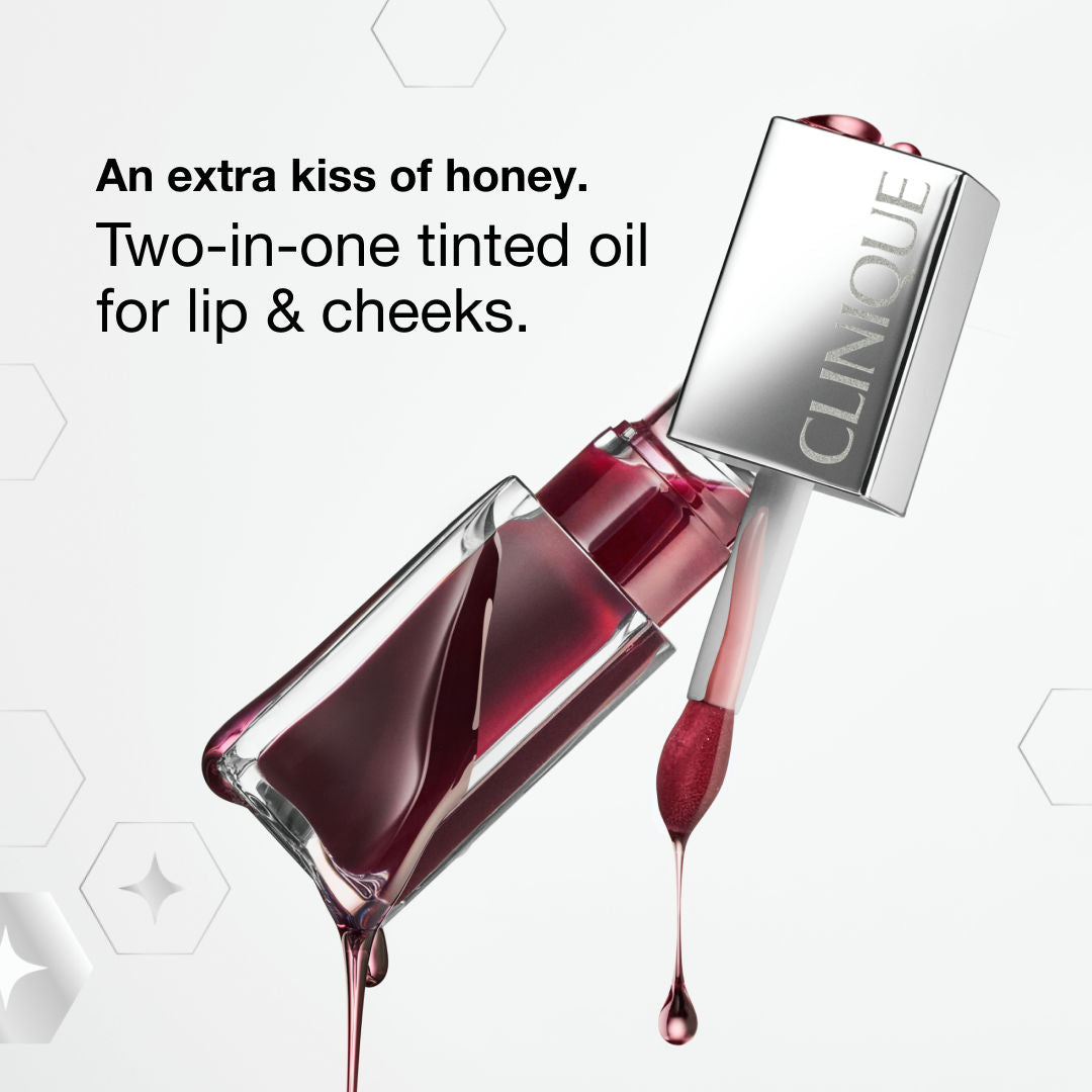 Clinique Pop Lip + Cheek Oil + Black Honey