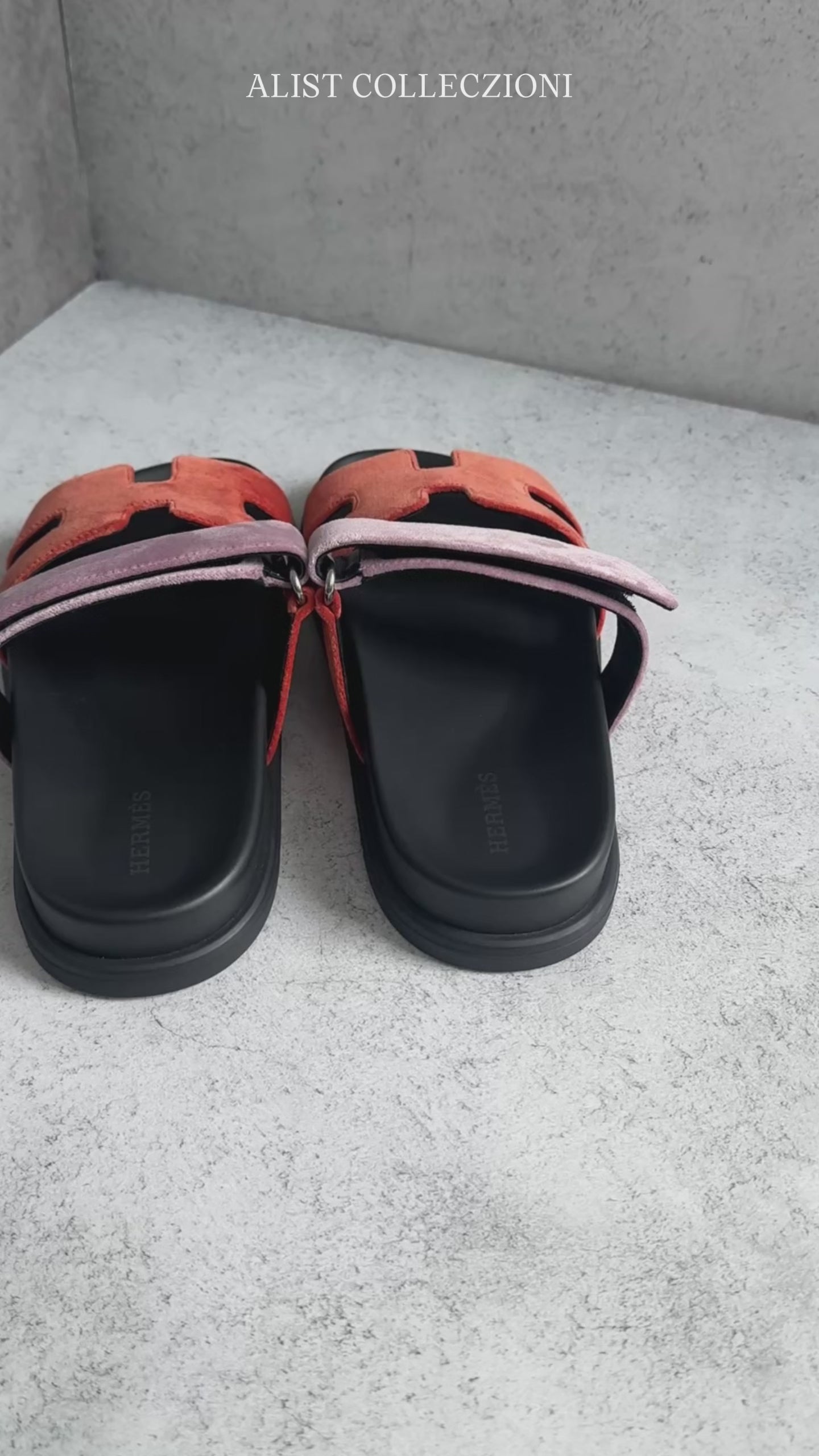 Hermès Chypre Sandals – Orange Canyon & Bruyère Suede Goatskin Edition