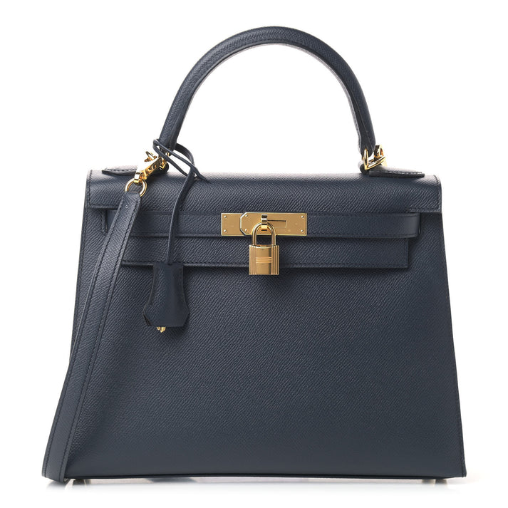 Hermès Kelly Sellier 28 – Bleu Nuit Epsom with Gold Hardware - Zeuskicks