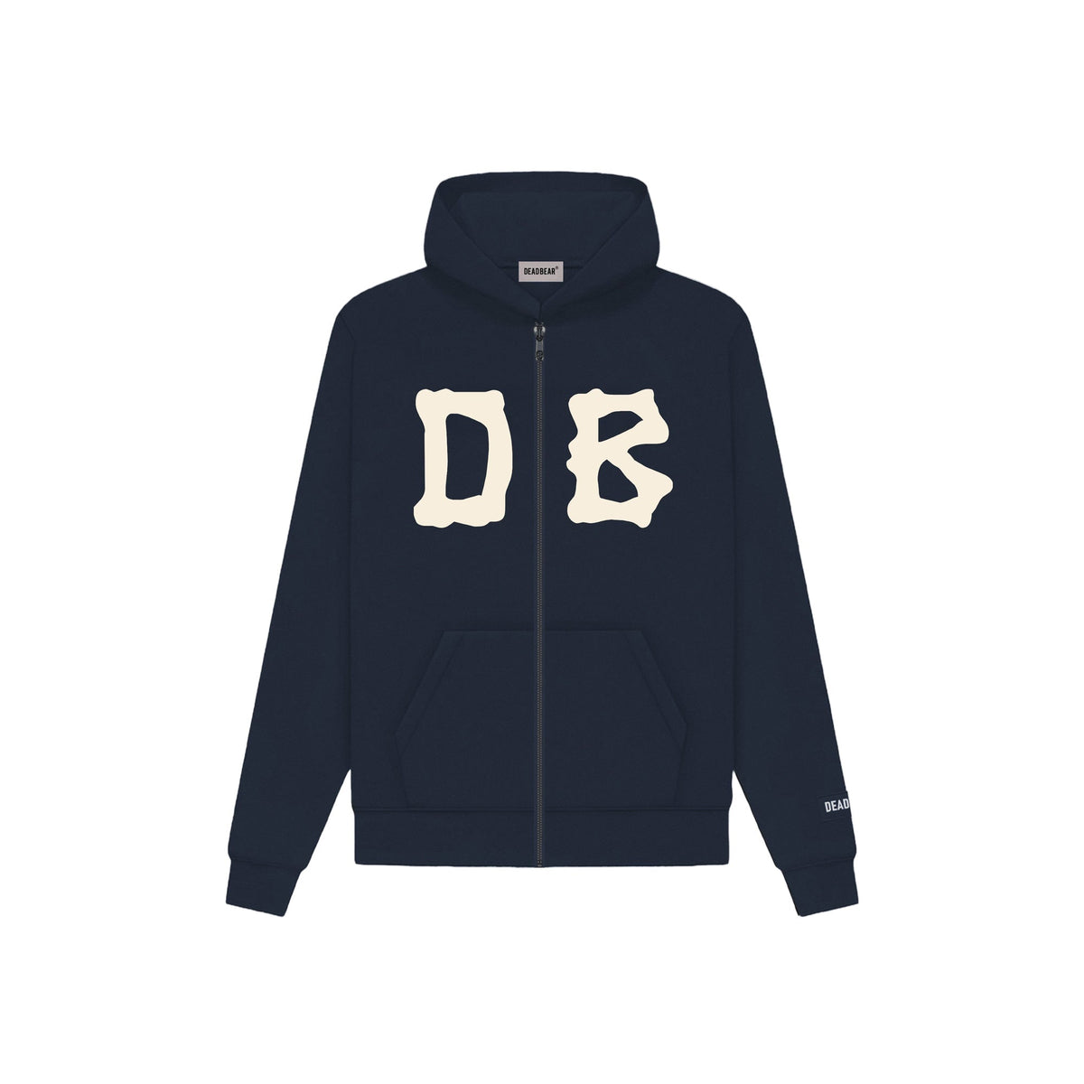 Bone Zipper Navy by DEADBEAR
