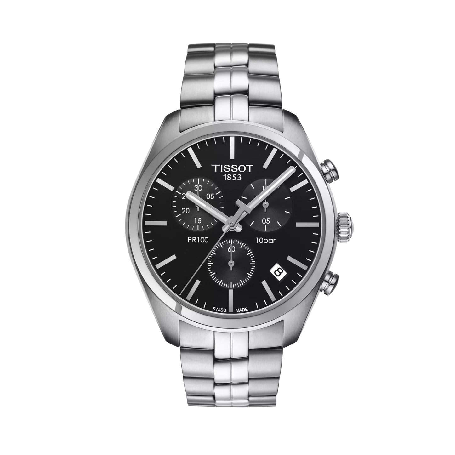 Men’s Tissot PR 100 Chronograph T101.417.11.051.00 Quartz Watch - Zeuskicks