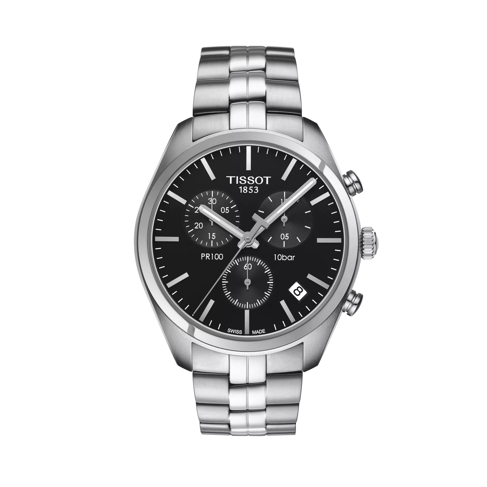 Men’s Tissot PR 100 Chronograph T101.417.11.051.00 Quartz Watch - Zeuskicks