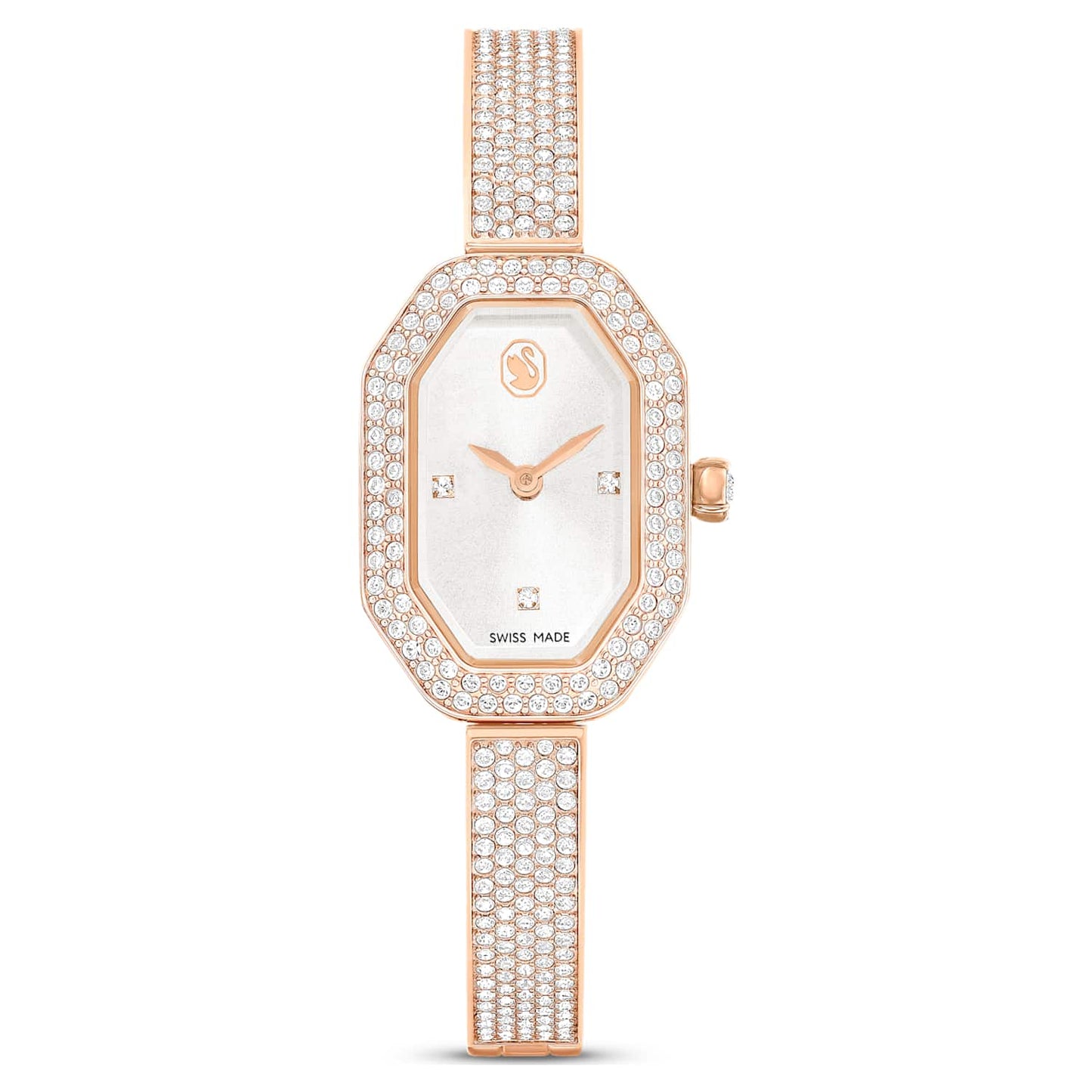 Dextera bangle watch, Swiss Made, Metal bracelet, Rose gold tone, Rose gold-tone finish