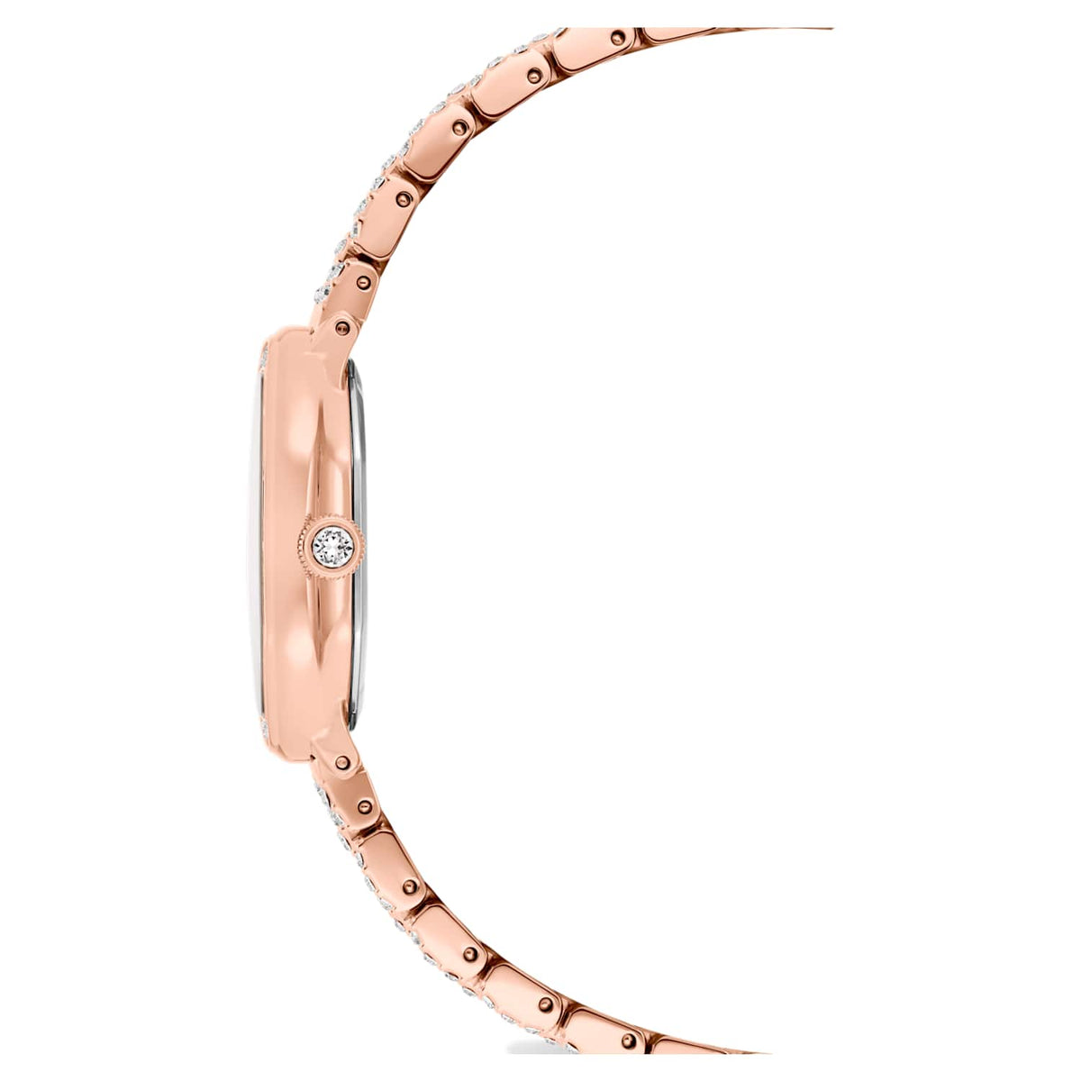 Dextera octagon watch, Swiss Made, Metal bracelet, Rose gold tone, Rose gold-tone finish