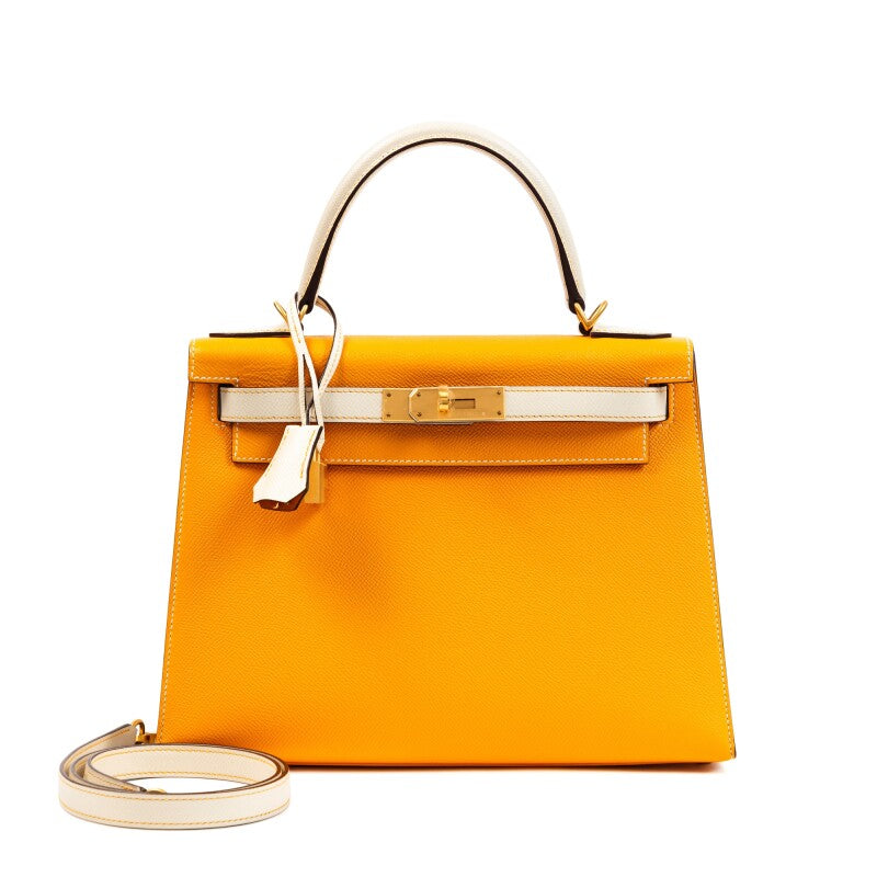 Hermès Kelly 28 Sellier HSS – Jaune d’Or & Nata Epsom Leather - Zeuskicks
