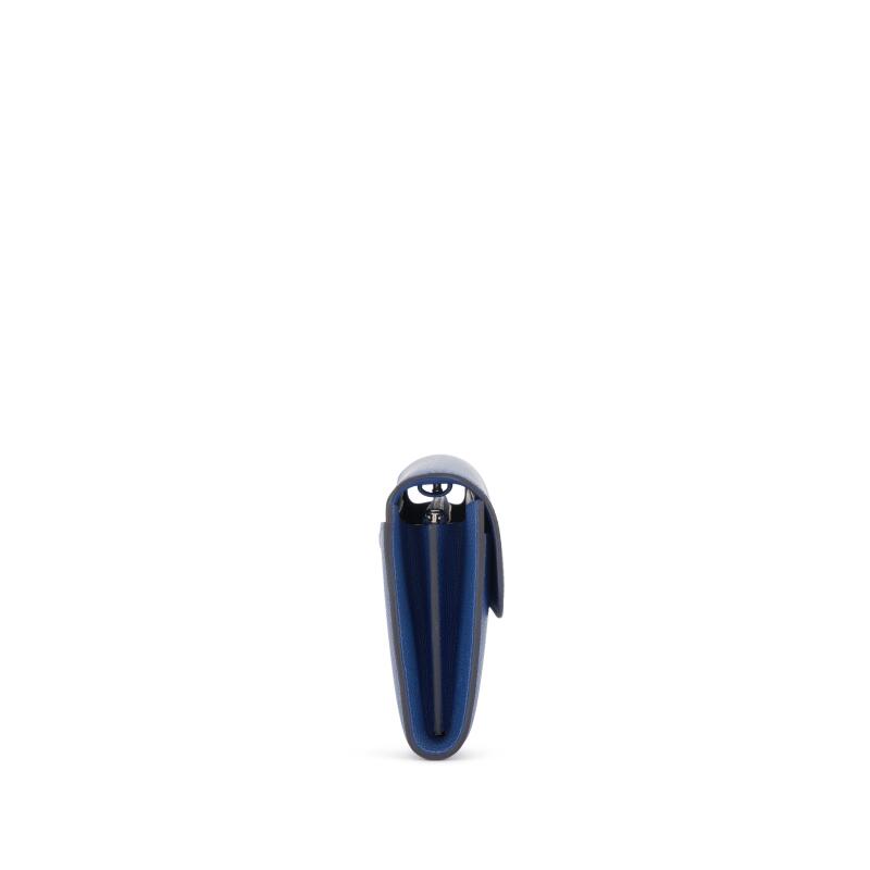 Hermès Bleu Tie Epsom Constance To Go Wallet Palladium Hardware
