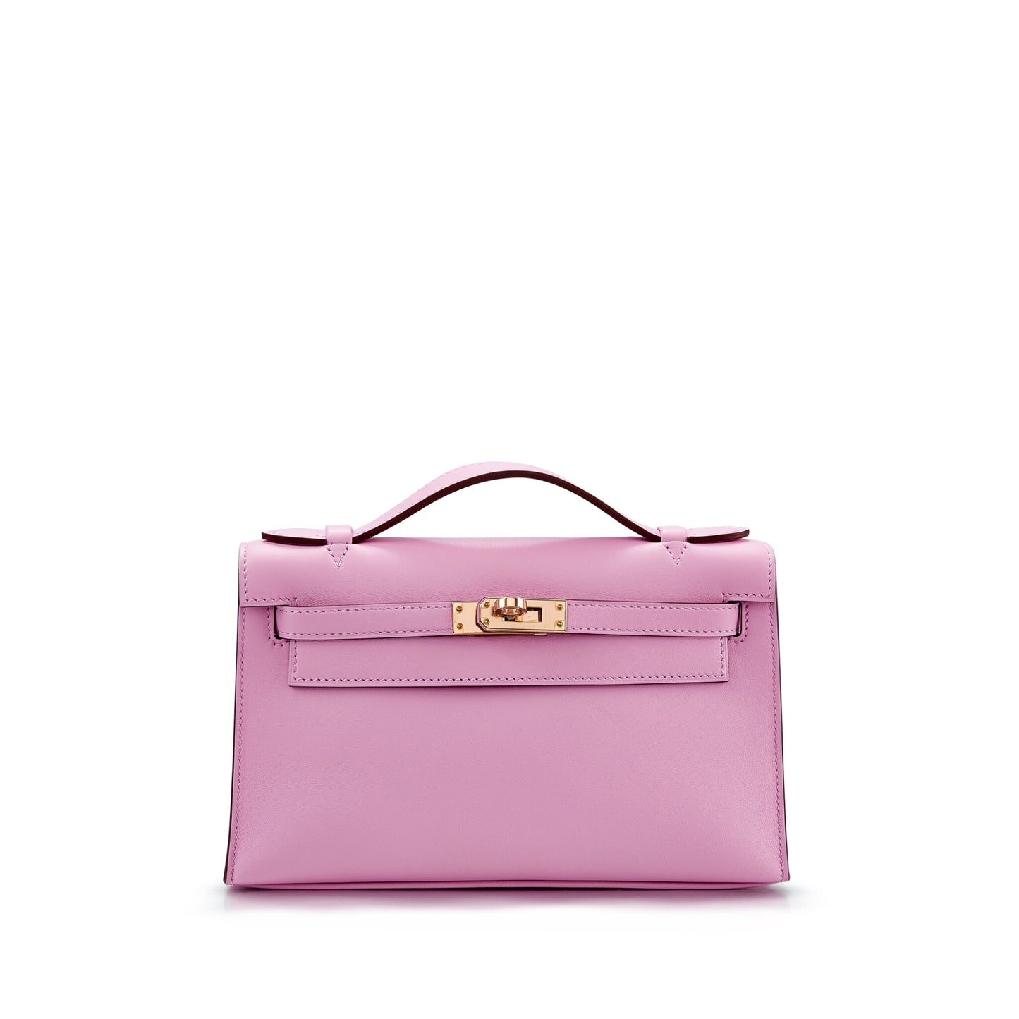 Hermès Kelly Pochette – Mauve Sylvestre Swift with Rose Gold Hardware - Zeuskicks