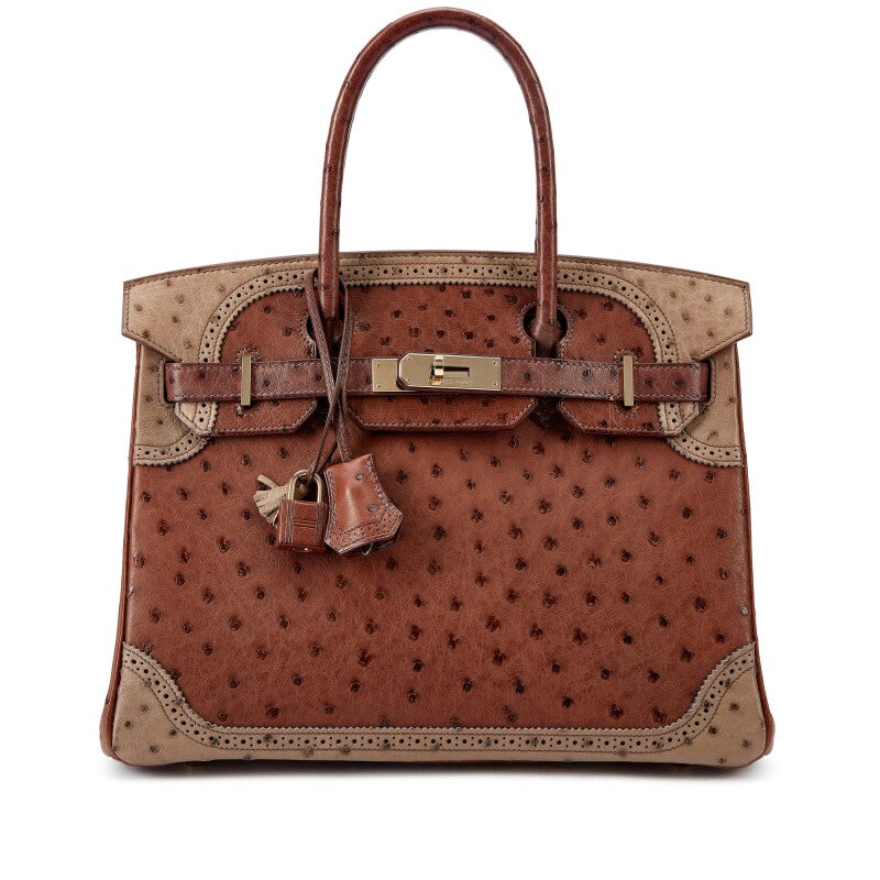 Hermès Ghillies Birkin 30 – Limited Edition Etrusque, Mousse & Marron - Zeuskicks