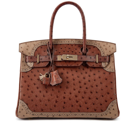 Hermès Ghillies Birkin 30 – Limited Edition Etrusque, Mousse & Marron - Zeuskicks