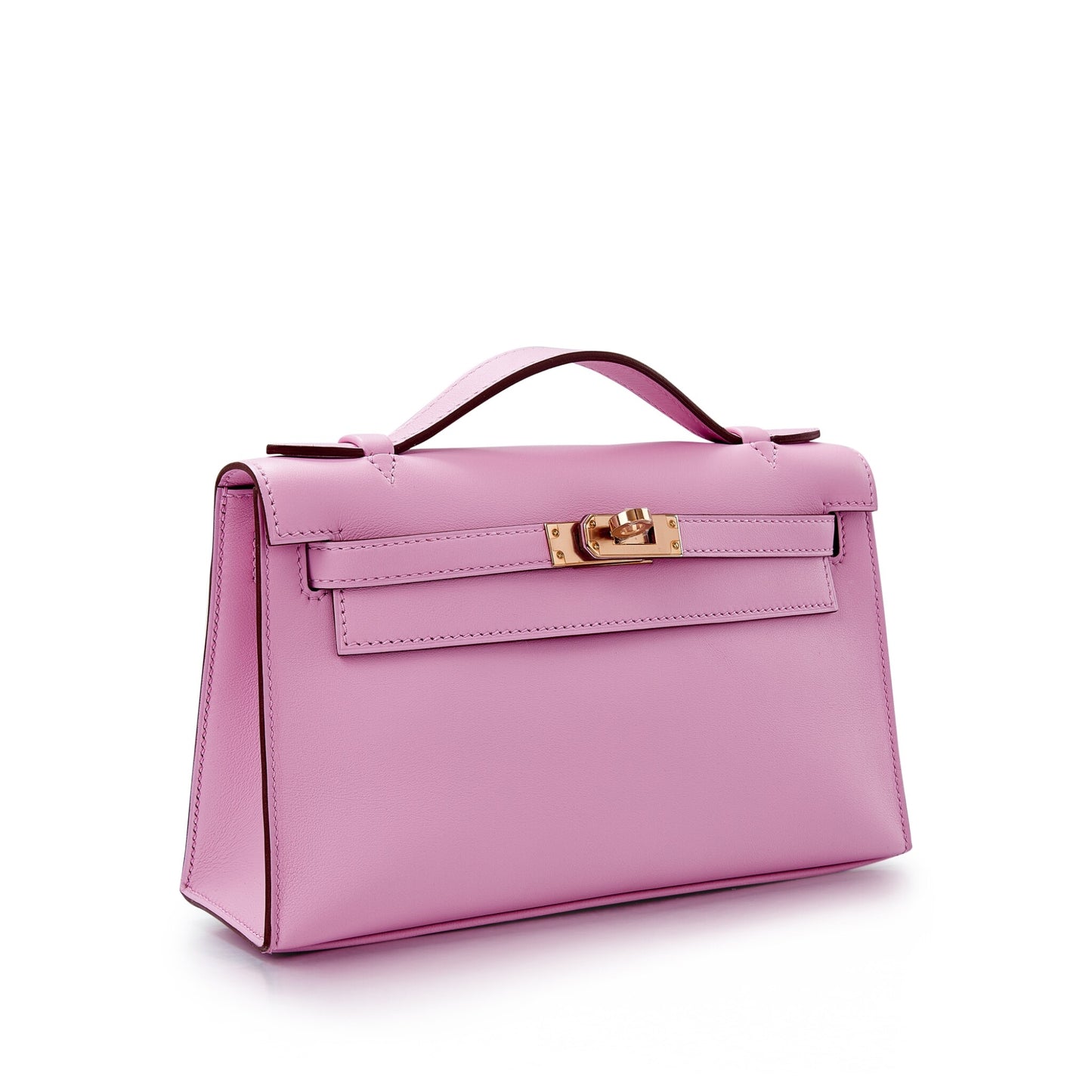 Hermès Kelly Pochette – Mauve Sylvestre Swift with Rose Gold Hardware - Zeuskicks