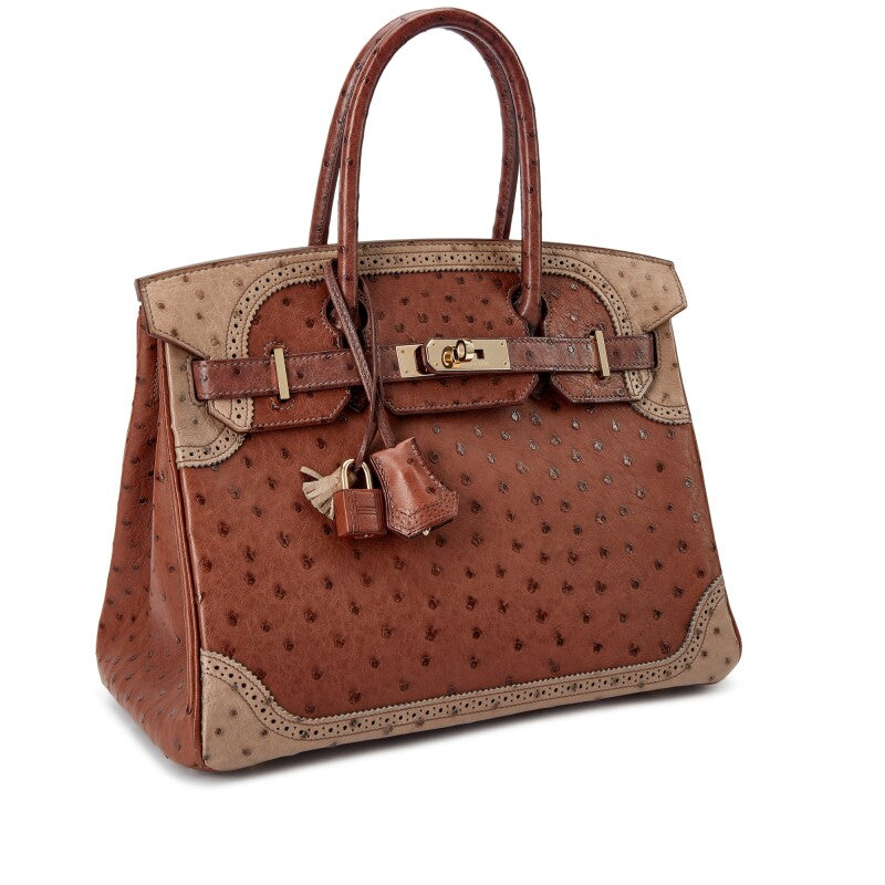 Hermès Ghillies Birkin 30 – Limited Edition Etrusque, Mousse & Marron - Zeuskicks