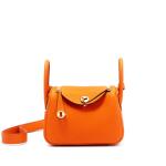 Hermès Mini Lindy – Orange Togo Leather