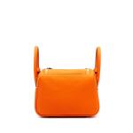 Hermès Mini Lindy – Orange Togo Leather