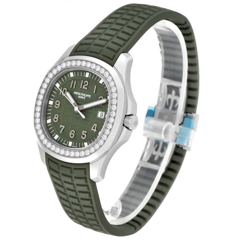 Patek Philippe Aquanaut 5267/200A-011 Green Dial Steel Rubber Quartz Watch