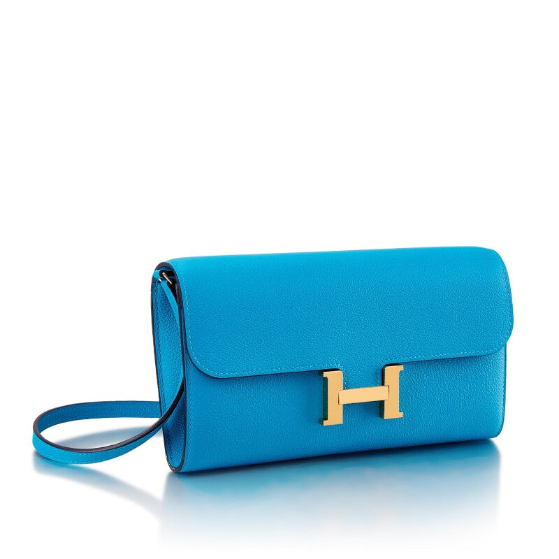 Hermès Constance To Go – Epsom Leather in Blue Celeste with Gold Hardware - Zeuskicks