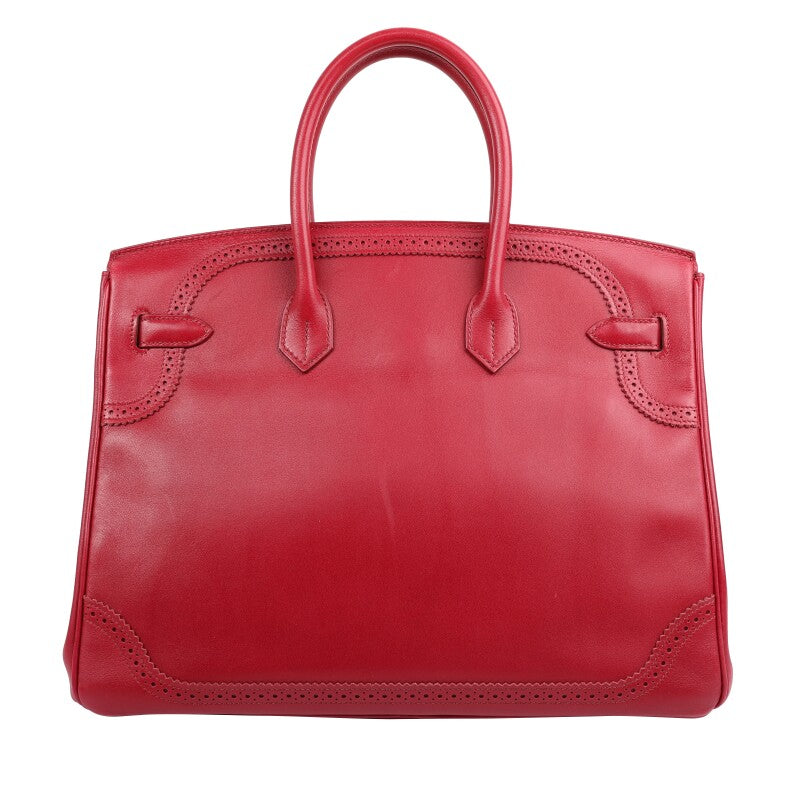 Hermès Rubis Swift Ghillies Birkin 35 Gold Hardware