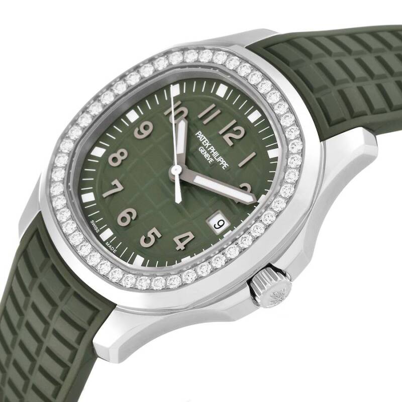 Patek Philippe Aquanaut 5267/200A-011 Green Dial Steel Rubber Quartz Watch