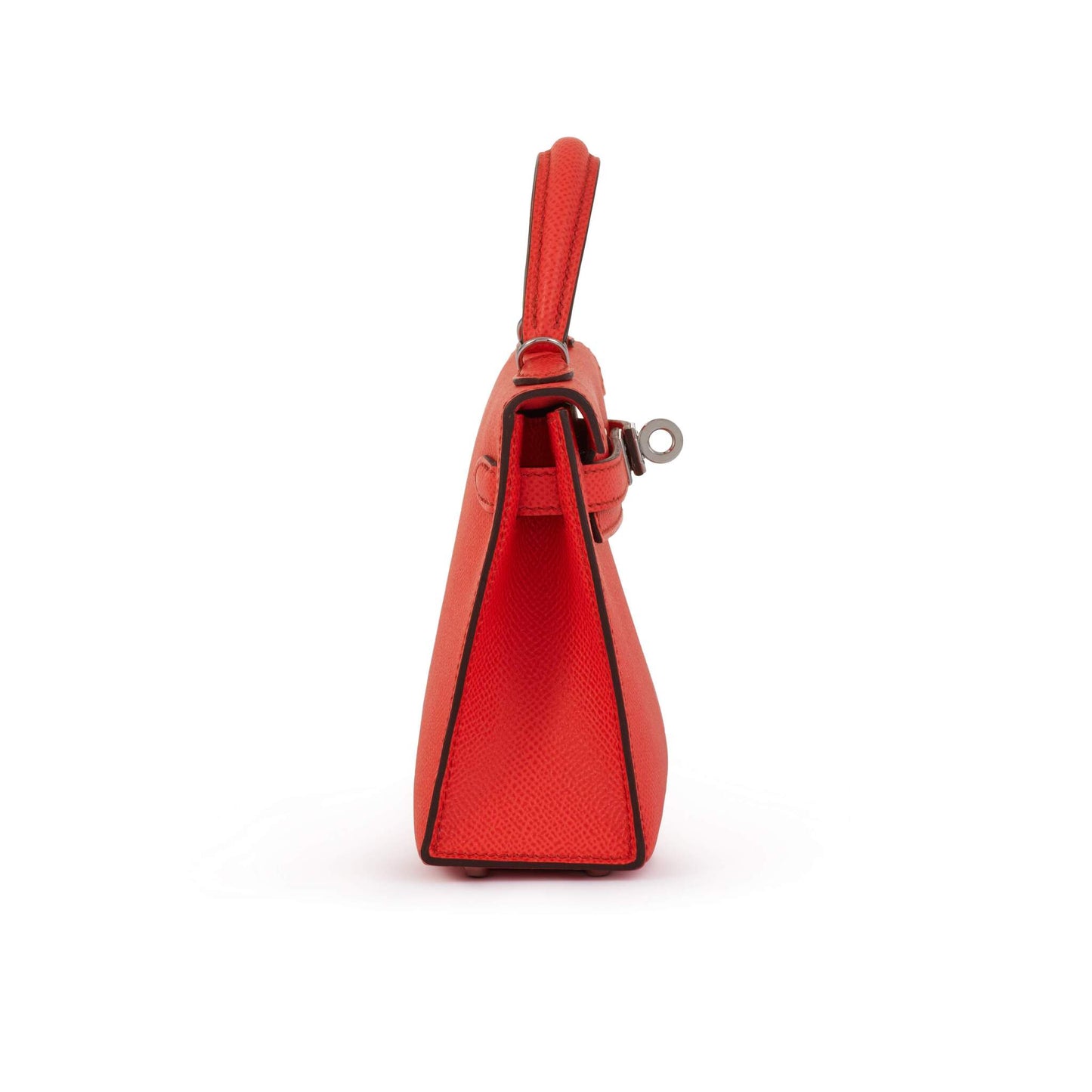 Hermès Mini Kelly 20 – Rose Texas Epsom (2021, Palladium Hardware)