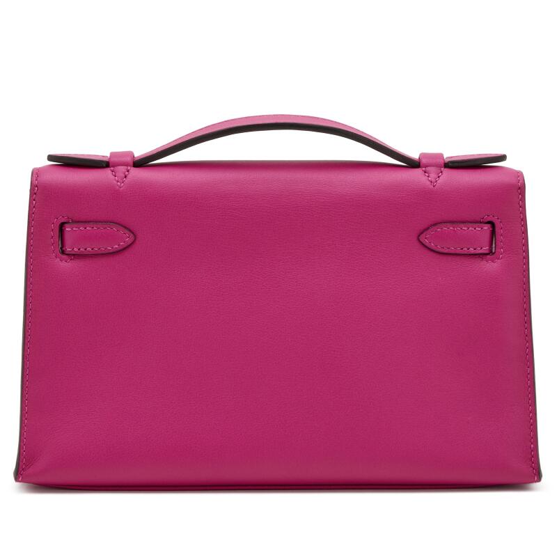 Hermès Mini Kelly Pochette – Rose Pourpre Swift Leather with Palladium Hardware - Zeuskicks