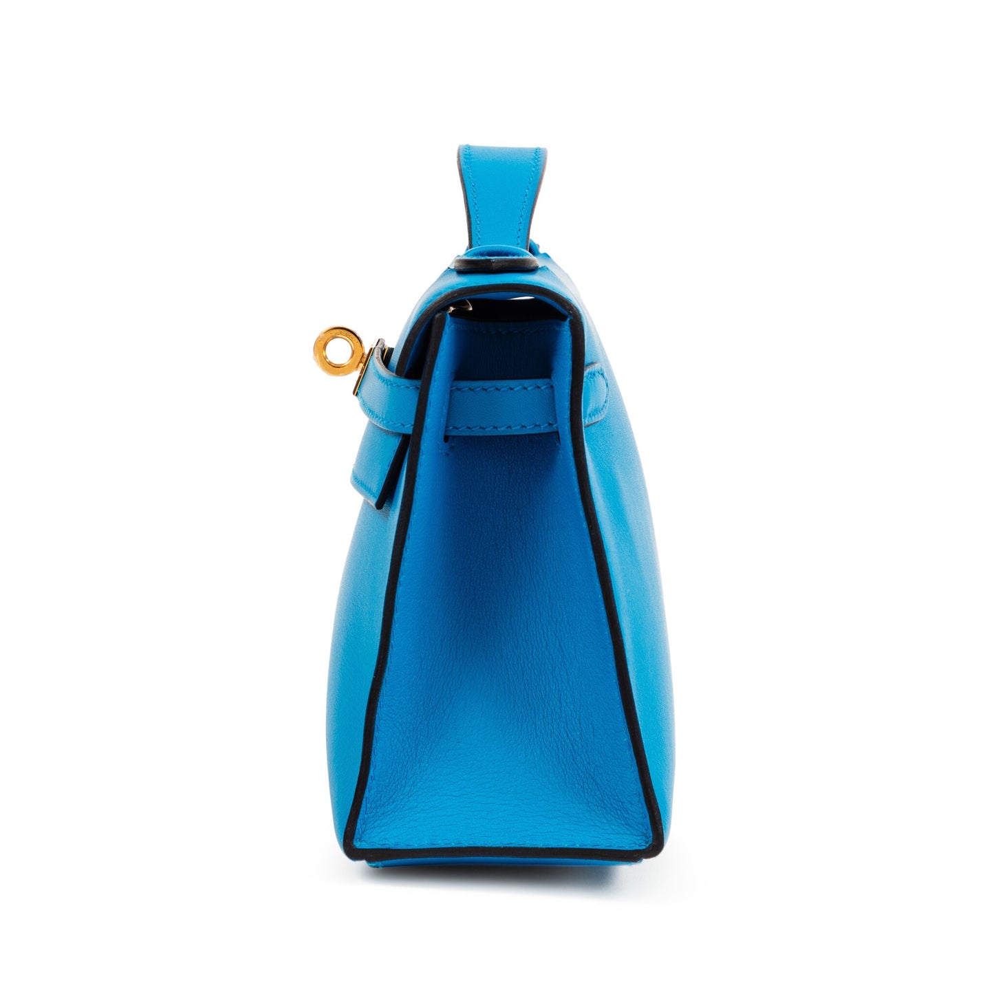 Hermès Kelly Pochette – Bleu Frida Swift with Gold Hardware