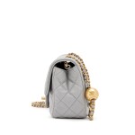 Chanel Pearl Crush Mini Flap Bag – Grey
