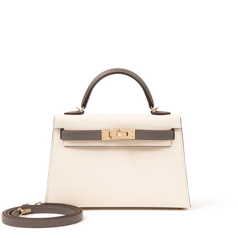 Hermès Mini Kelly II 20 HSS – Craie & Gris Meyer Epsom - Zeuskicks