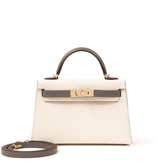 Hermès Mini Kelly II 20 HSS – Craie & Gris Meyer Epsom - Zeuskicks