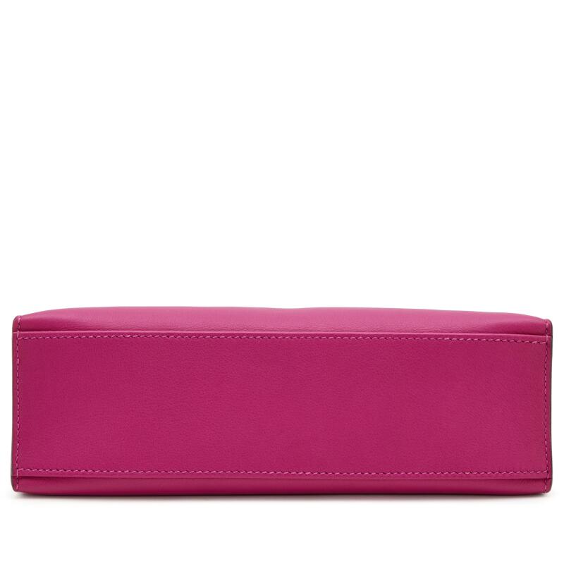 Hermès Mini Kelly Pochette – Rose Pourpre Swift Leather with Palladium Hardware - Zeuskicks