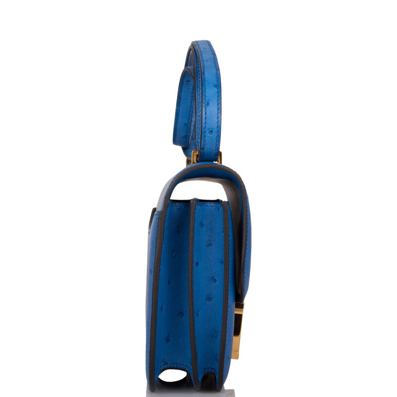Hermès Mini Constance 18 – Mykonos Ostrich Leather with Gold Hardware - Zeuskicks